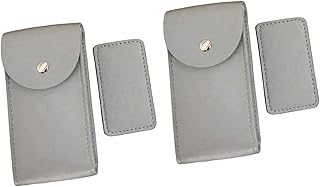 PUレザー時計バッグ2個パックPUレザー収納ポーチ丈夫なオーガナイザー家庭用または旅行用時計用ギフト包装