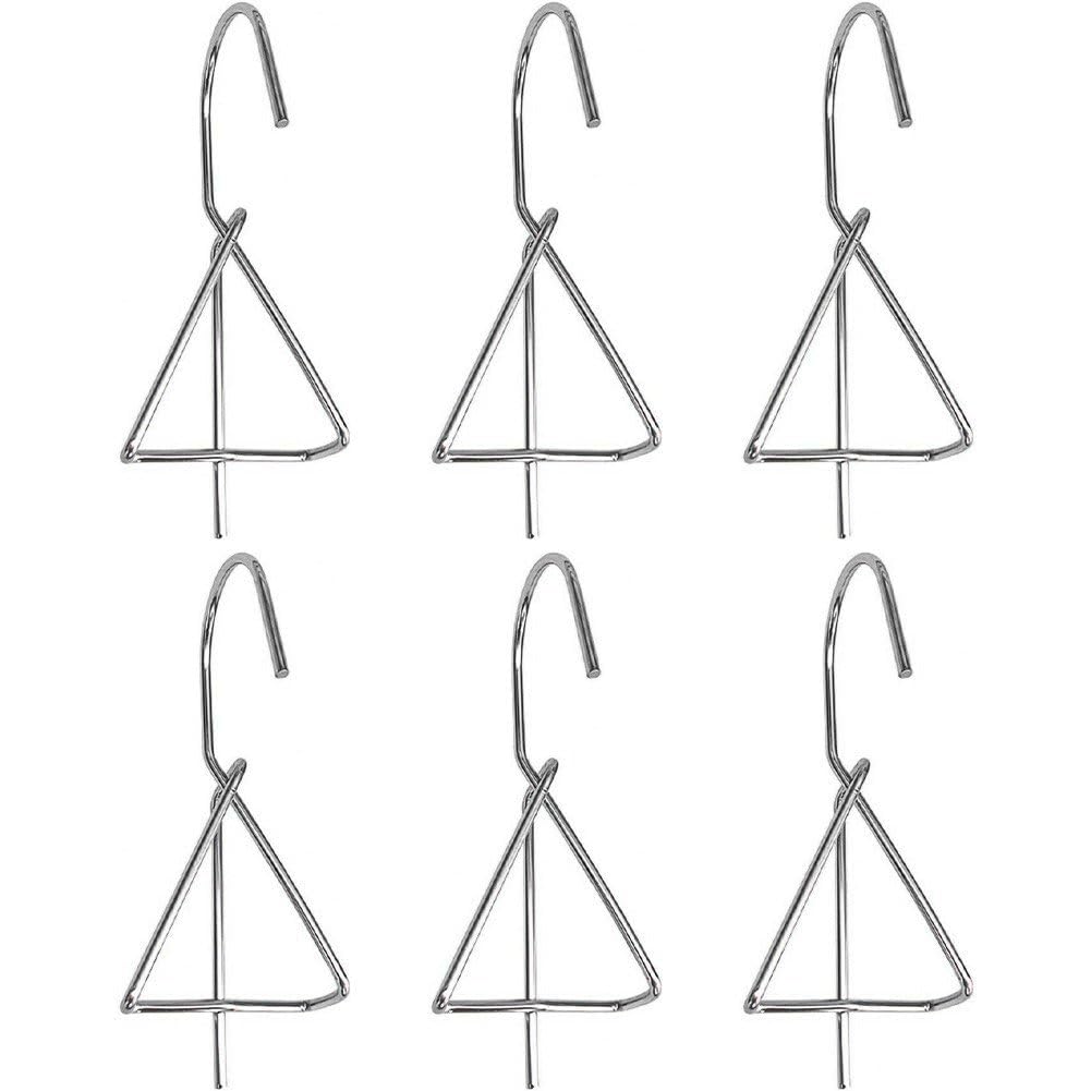Hxhsgmeh Silver 6Pcs Terracotta Pots Hangers Flower Pot Hanger Hook Plant Hangers Metal Plant Wall Hanger For Garden Plants