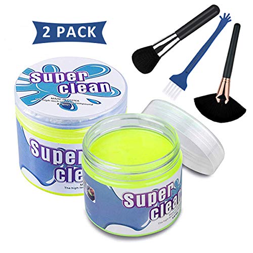 Sendida Car Cleaner Putty Detailing Brush - 2 Pack Auto Gel Interior Cleaner