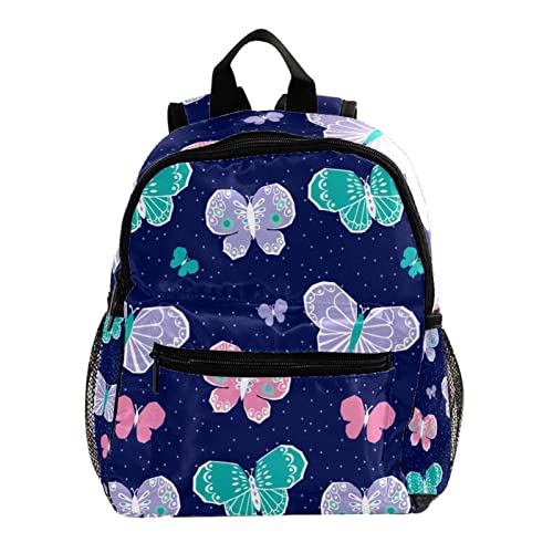 Sac à dos pour garçons multicolore motif géométrique bleu rigide 30,5 cm