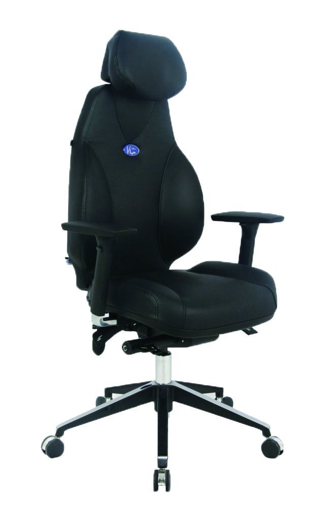 Buy VIVA OFFICE Hottest High Back Ergonomic Multifunction Luxury Leather Office Chair with Top