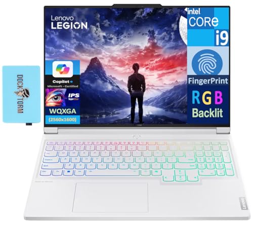 Lenovo Legion 7i AI Gaming Laptop 16 pulgadas 240Hz IPS WQXGA Display (Intel i9-14900HX, GeForce RTX 4070 8GB, 32GB DDR5, 1TB SSD + 64GB eMMC, RGB KB, huella dactilar, Win 11 Home) con expansor de