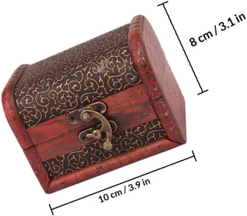 Beavorty 2pcs Vintage Jewelry Organizer Box Set with Dragon Claw Pattern, Small Necklace and Earring Storage Chest, Retro Decorative Jewelry Trinket Holder for Home Use