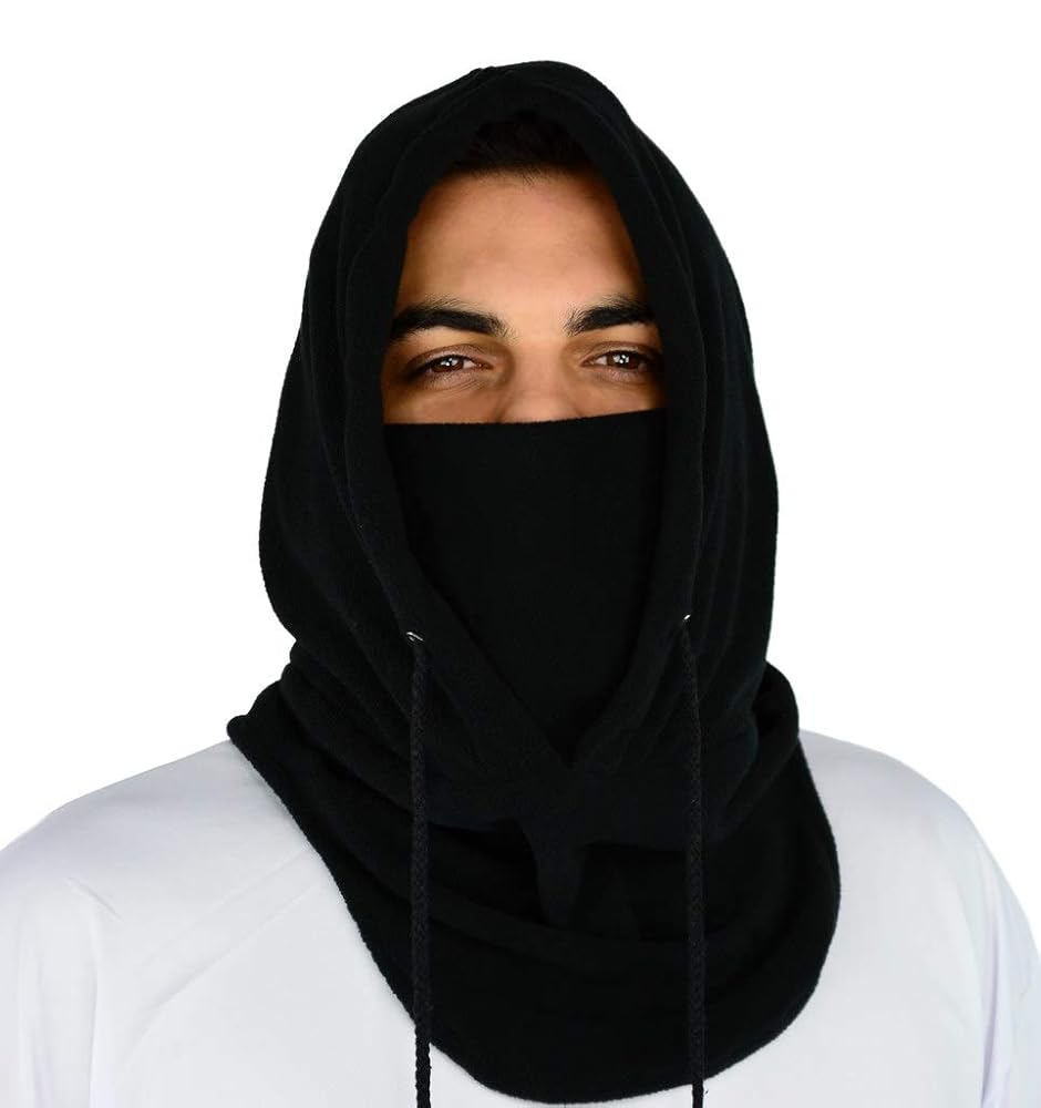 【IMPORT】black braid ski mask balaclava Tough Headwear Winter Balaclava - Ski Mask for Men & Women