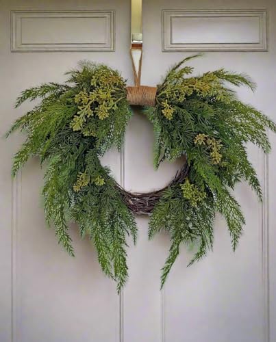 TenWaterloo 18 inch cedar and jute wreath