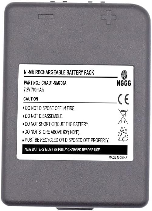 Replacement Battery for Autec MBM06MH (700mAh Ni-MH 7.2V)