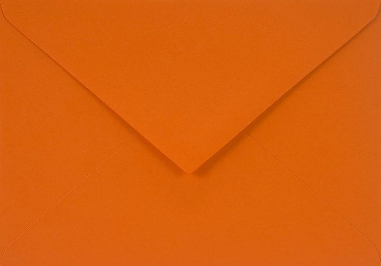 Netuno 500 orange coloured envelopes DIN C6 114x162mm 4.49x6.39 inches 115gsm Sirio Color Arancio pointed gummed flap no window for wedding invitations birthday greeting cards flyers Christmas voucher