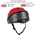 TurboSke Toddler Kids Bike Helmet, Multi-Sport Helmet Size Adjustable for Boys and Girls (Glossy Red, Small: 48-52cm/18.8
