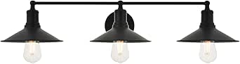Etude 3 Light Black Wall Sconce Black