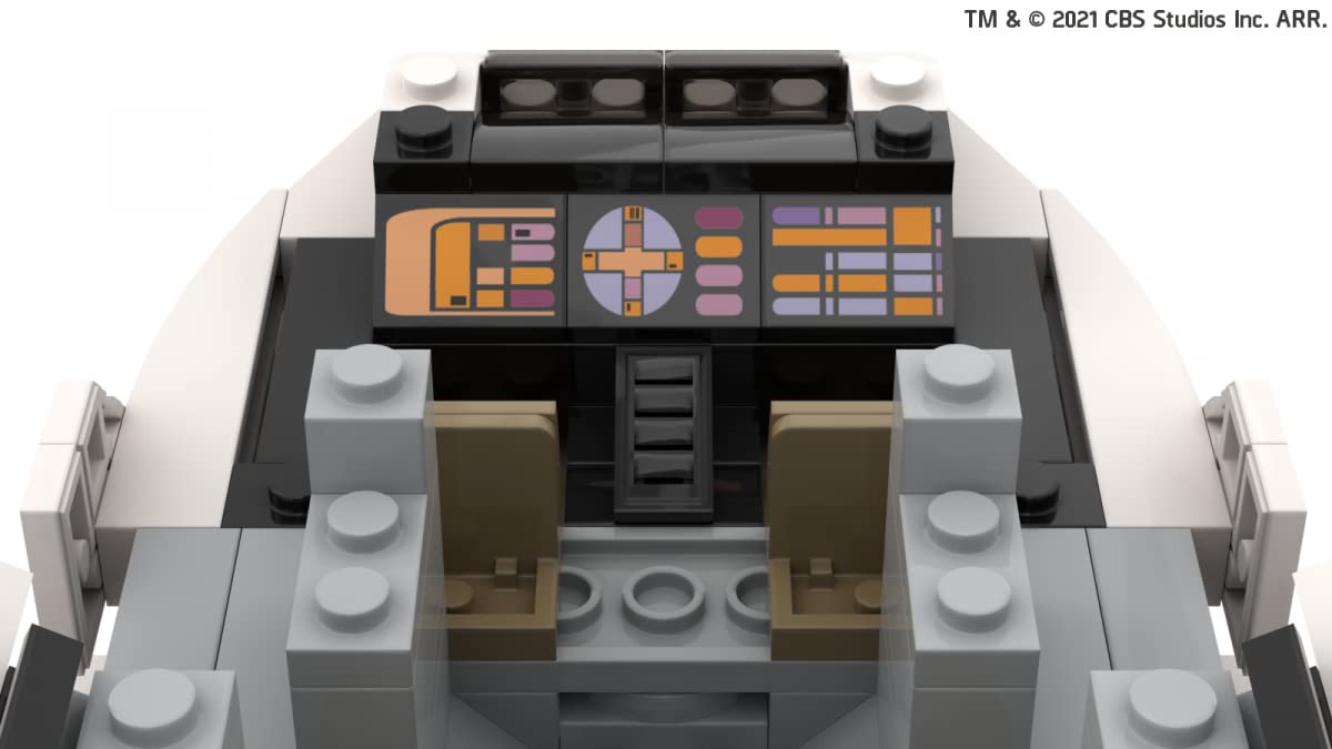 BlueBrixx Pro 104182 – Star Trek Shuttle Typ 6 aus Klemmbausteinen mit 548 Bauelementen. Kompatibel mit Anderen Klemmbausteinmarken. Lieferung in Originalverpackung.
