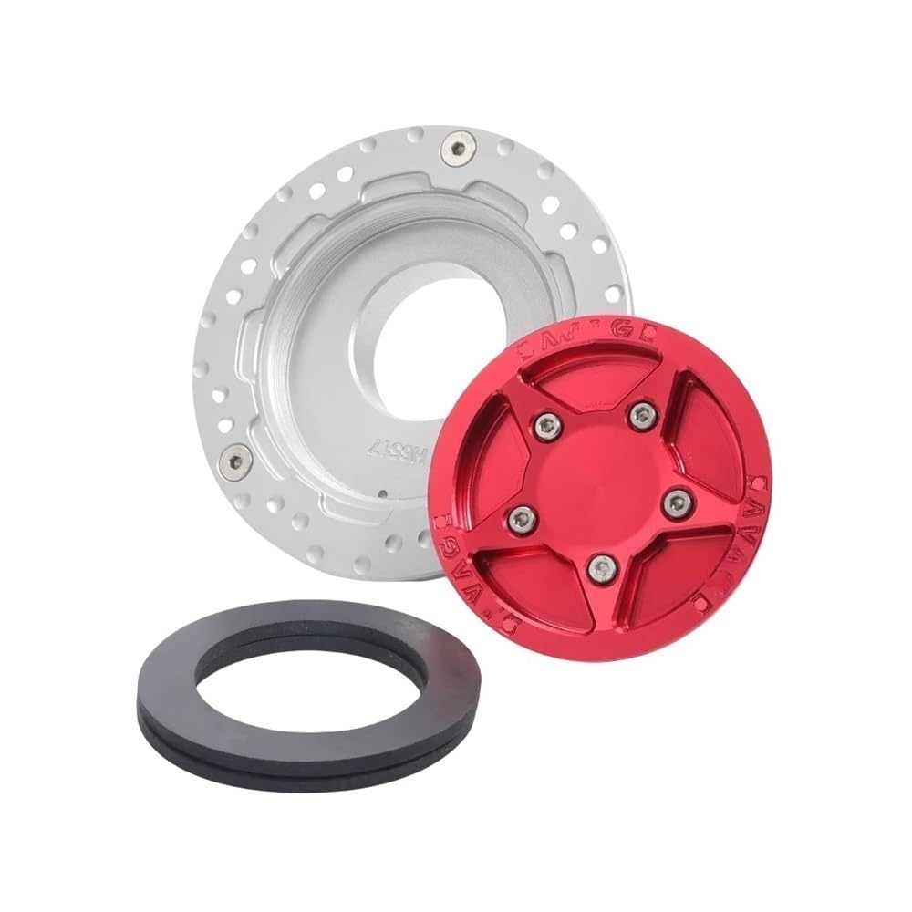 Moto TapóN DepóSito Gasolina Tapa De Tanque Combustible Motocicleta Para YA&MA&HA MT25 MT03 MT07 MT09 Tracer XSR YZF R15 V3 R25 R3 R1 R6 FZ1 FZ6 FZ8 FZ6R(Black)