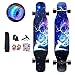 HLYT-Sgabelli da bar Skateboard per Principianti Pennello Professionale Street Longboard 7 Strati Deck in Acero per Principianti Ragazzi Bambini Adulti Adolescenti Ragazze