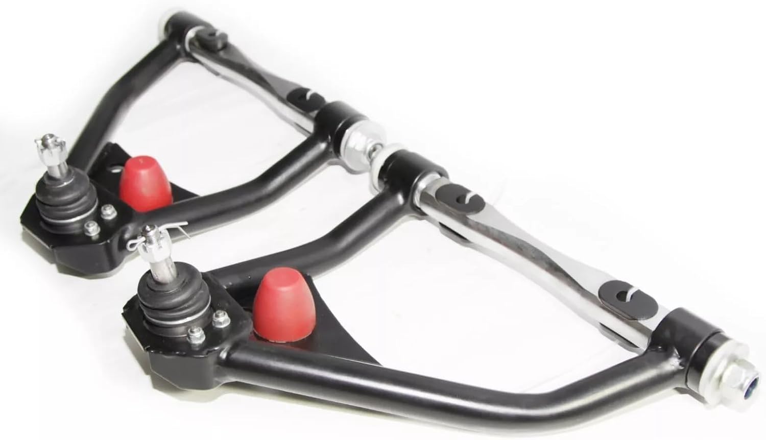 Front Tubular Upper Control Arms Set Replacement for Chevy 1968-1974 Nova 1973-1974 Omega 1971-1974 Ventura Black