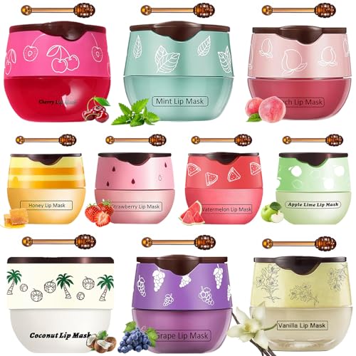 10 PCS Bee Lip Balm Honey Pot TIRDET