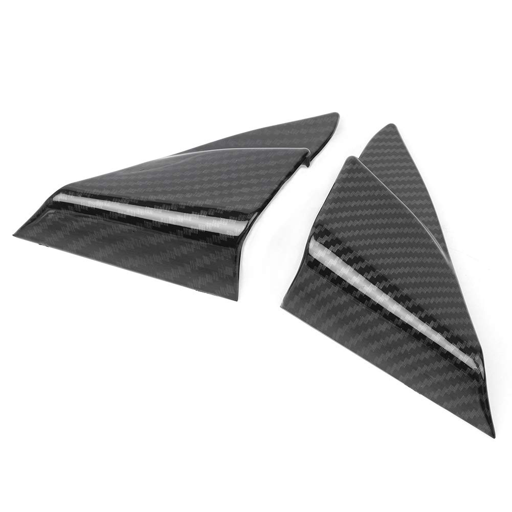 GZYF Carbon Fiber Auto Front Triangle Frame Cover Trim Interior Decor Sticker for Toyota Camry 2018
