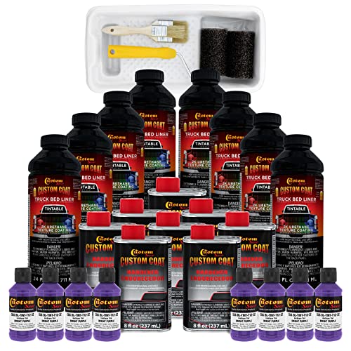 Image of Custom Coat Bright Purple 2 Gallon Roll-On Urethane Truck Bed Liner Kit