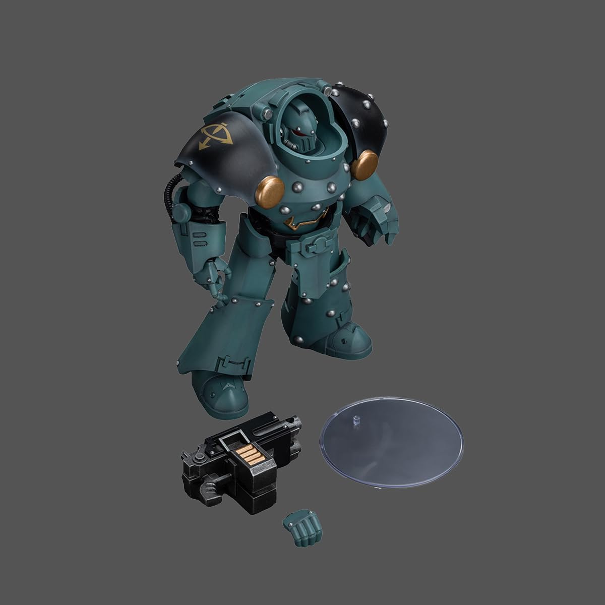 JOYTOY Warhammer The Horus Heresy 1/18 Action Figure Sons of Horus Tartaros Terminator Squad Terminator with Combi-Bolter and Chainfist Collection Model Birthday Gifts