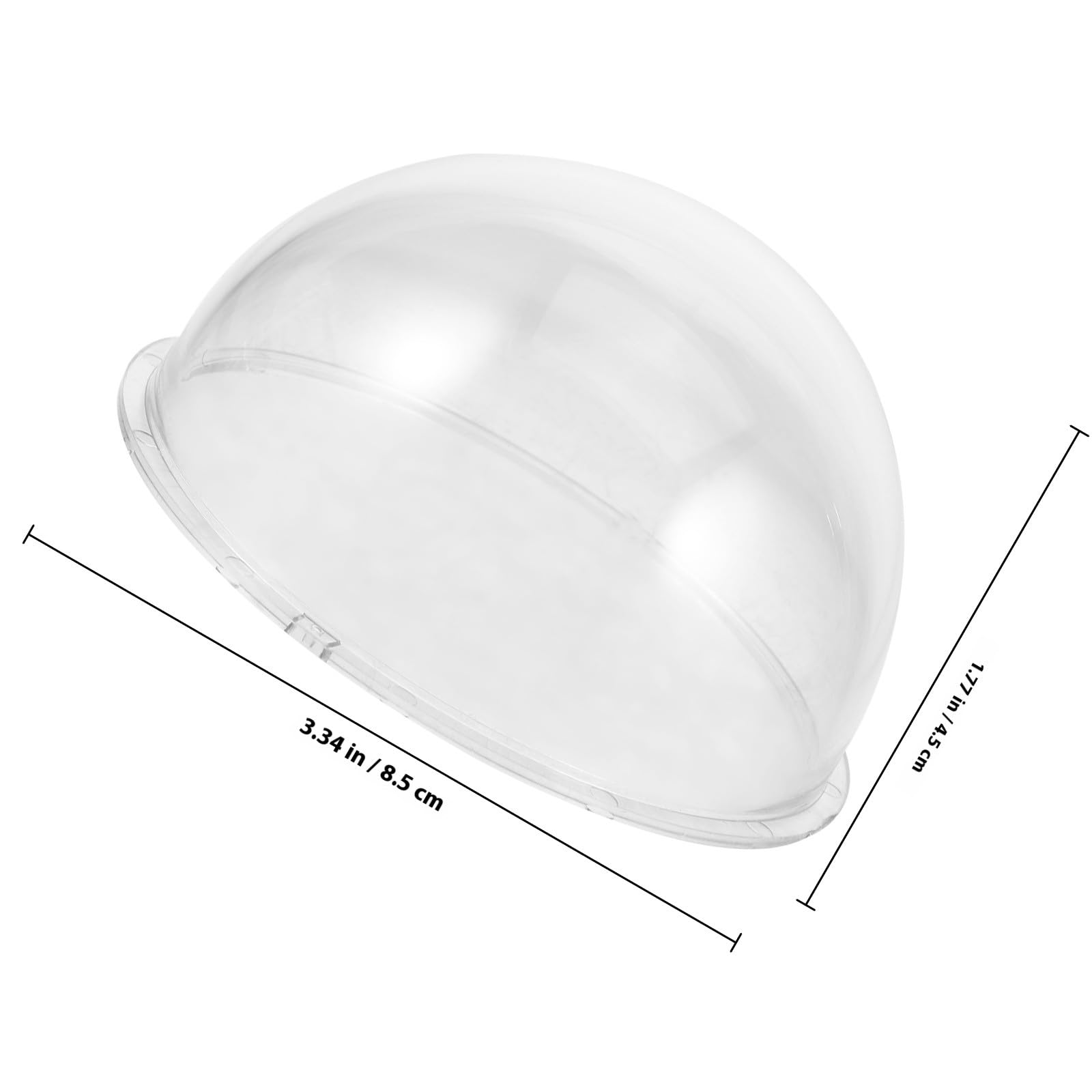 IMIKEYA Cache pour Caméra de Sécurité, Caméras Dômes, Couvercle de Dôme en Acrylique 3,1 Pouces, Protection Résistante la Déformation pour Intérieur et Extérieur