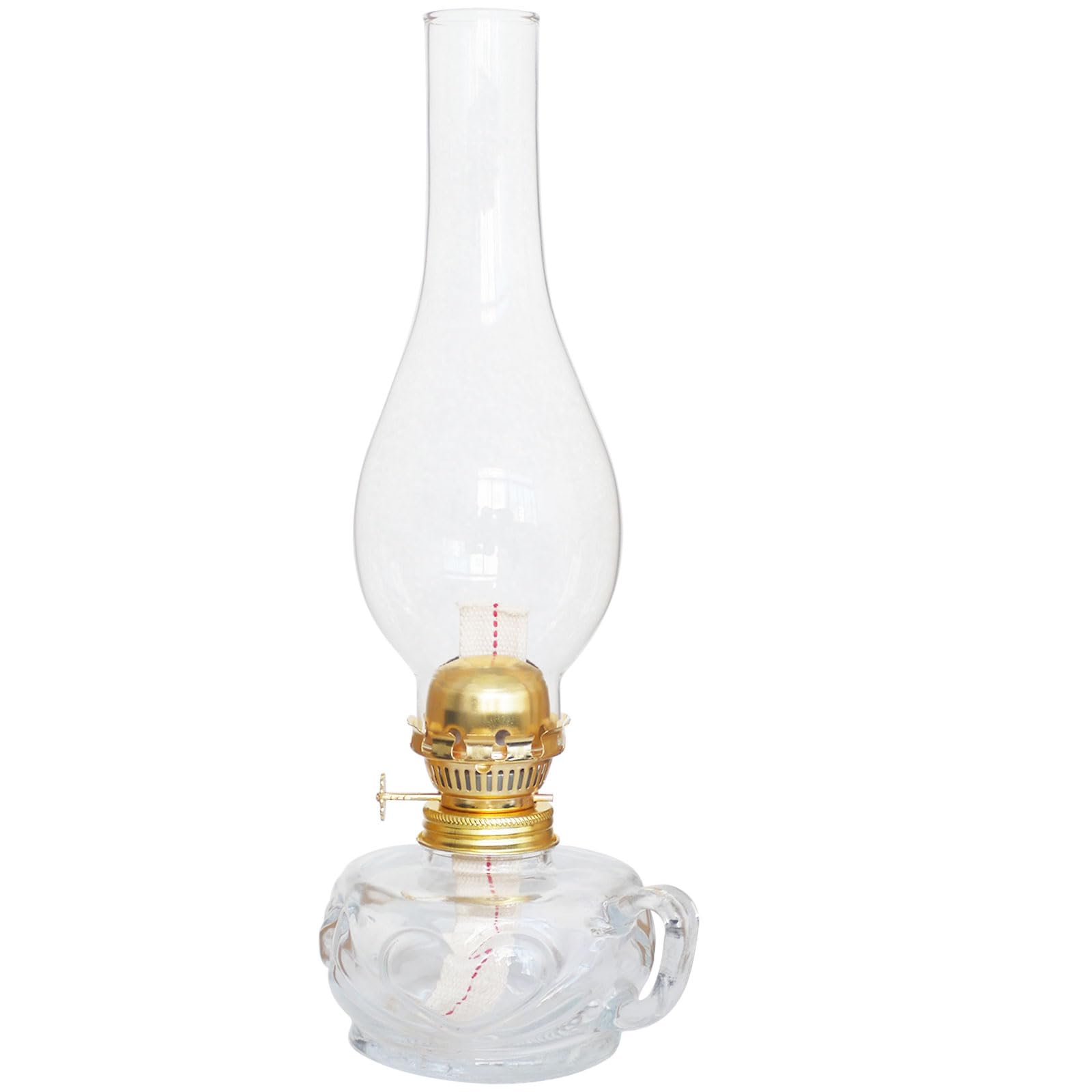 GXFCCYXT 2 Inch × 9 1/3 Inch Oil Lamp Chimney Clear Globe Replacement for Vintage and Antique Style Lamps