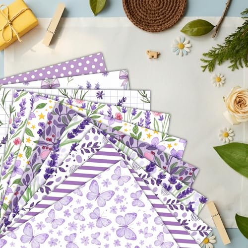 Papier scrapbooking lavande double face pour réussir vos décorations de carnets sans gondolement