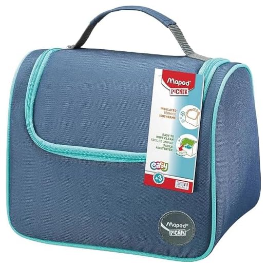 Lancheira Termica Com Alca De Mao Picnik Origins Maped Azul