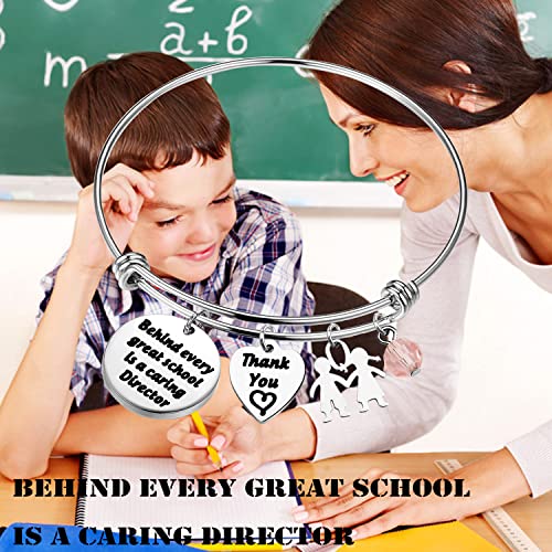 Image of PLITI School Director Gift Teacher Appreciation Bracelet School Counselor Gift Preschool Director Thank You Gift Principal Retirement Gift