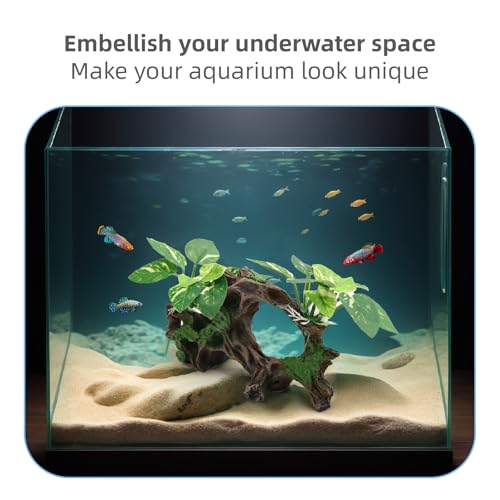image for relaqcc Fish Tank Decorations Artifical Driftwood Cave Aquarium Decor 