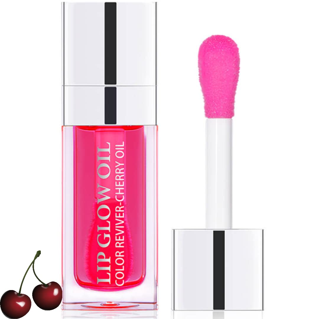Radiant QueenLip Glow Oil - Cherry | Maximizing, Moisturizing and Revitalizing for Dry Lips with Cherry Fruit Oil, 0.20 FlOz