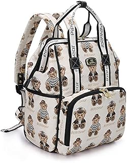 Pipi bear Diaper Bag Backpack Stylish Cartoon Jacquard Baby Travel Back Pack Nappy