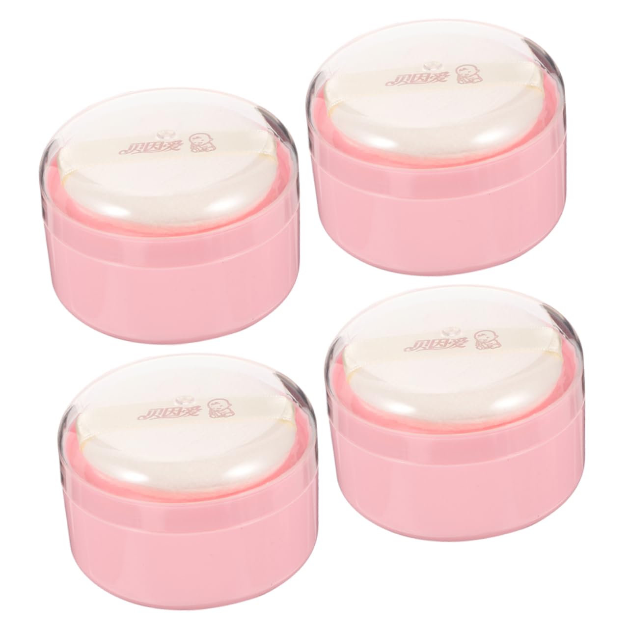 HAPINARY Loose Powder Puff Box for Newborn Body Powder Travel-Friendly Container