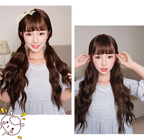 Clips pour cheveux synthétiques ondulés et longs volumisants