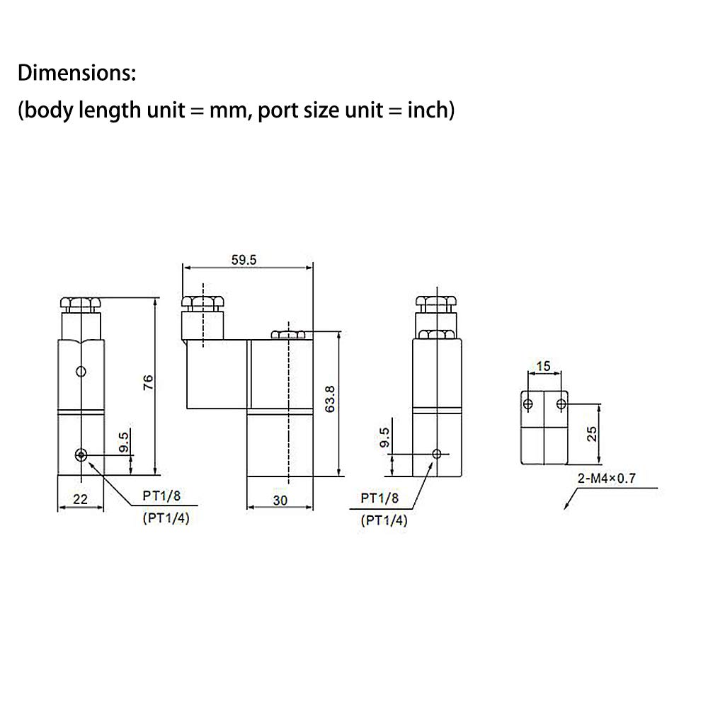 Amazon.com: ATO Pneumatic Solenoid Valve, DC 12V, 2-way,Rc 1