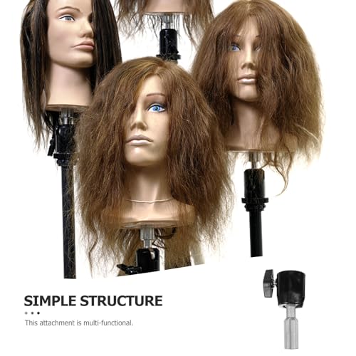 FRCOLOR Piece Tripod Parts Tripod Attachment Tripod Stand Wig Storage Wig Stand for Styling Wig Stand Tripod Manikin Stand Tripod Accessories Hair Mannequin Stand Triangle Adapter Metal - Thumbnail 4