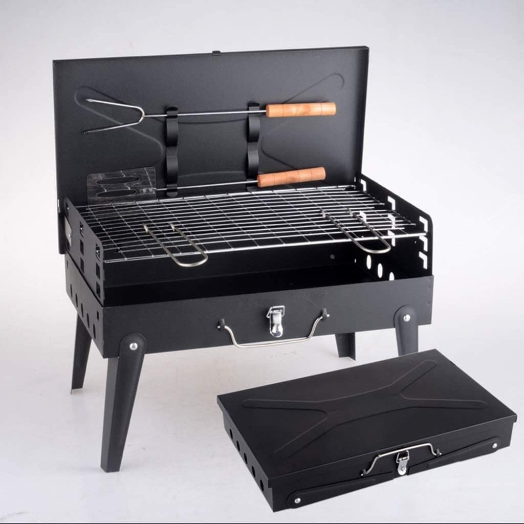FAXIOAWA Griglia a Carbone, griglia per Barbecue Portatile Pieghevole a Carbone per grigliate all'aperto, Cucina, Campeggio, Escursionismo, Picnic, Tailgating, Zaino in Spalla, Festa