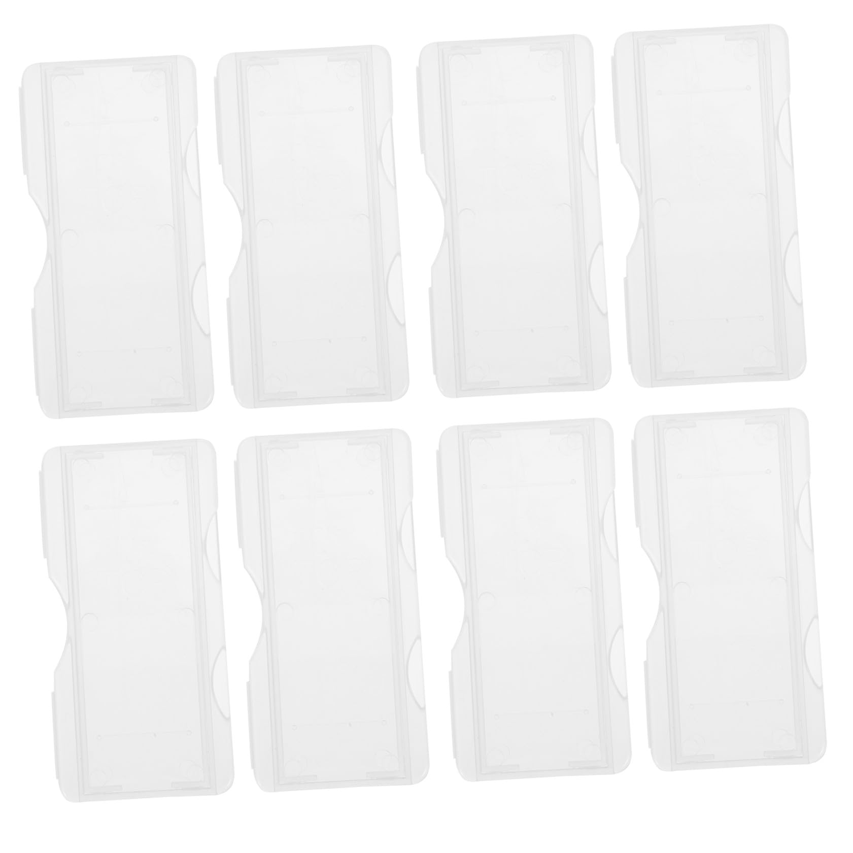 Set di Sacchetti di Scorrimento Microscopio Bianco: 100Pcs Microscope Porta Scorrevole per Microscopio Singole Microscopio in Plastica Scatola di Immagazzinaggio Scorrevole per