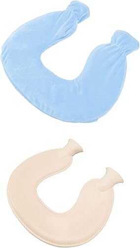 Miniatura 5 de ZJchao Hot Water Bag, U Shaped Neck & Shoulder Pain Relief, Heat Therapy Pillow with Fleece Cover, Relaxing & Soothing Hot Cold Compress for