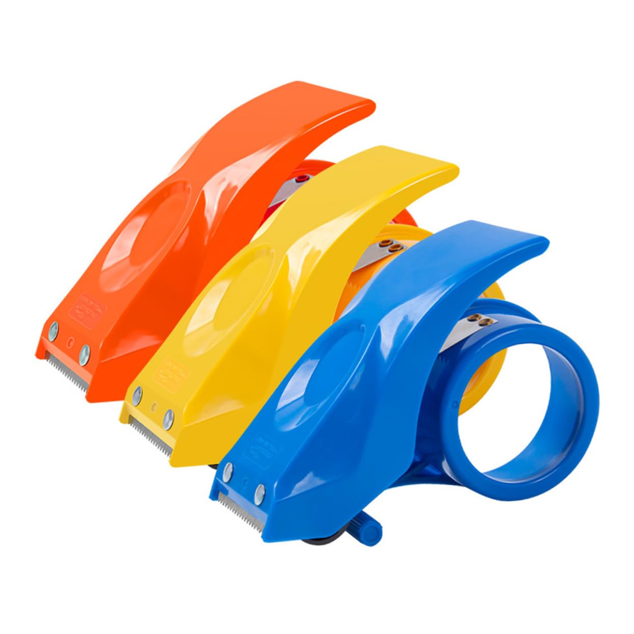 Housoutil 3 Sätze Klebebandspender Für Starkes Verpacken Und Büroarbeiten Transparente Handabroller Für Paketklebeband Leicht Und Praktisch 3 Stücke * 3
