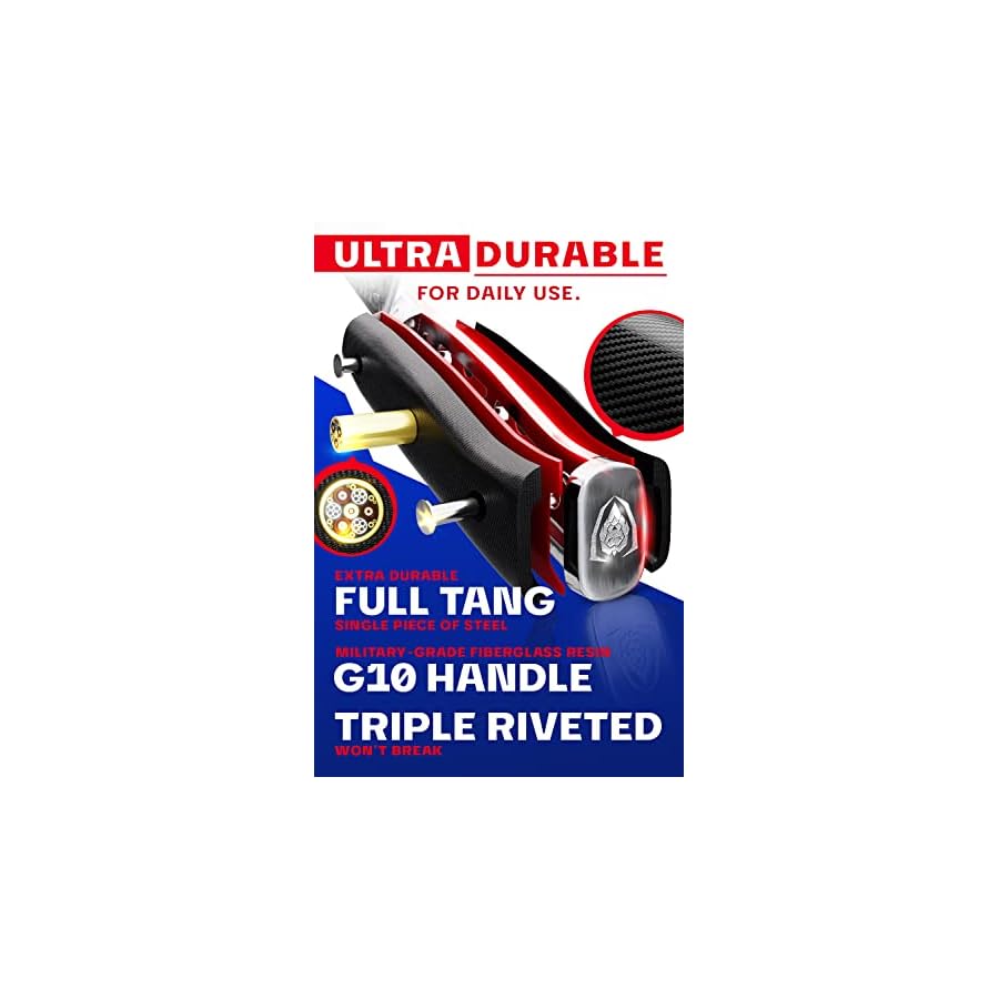 Dalstrong Charcuterie & Cheese Knife Set - 4-Piece - Shogun Series - Mini Cleaver, Serrated Knife, Round-Tip, Forked Cheese Knife - AUS-10V Japanese Steel - G10 Garolite Handle Kitchen - w/Sheath