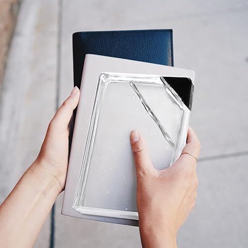 Miniatura 6 de MAGICLULU 2 botellas de agua planas, botellas de agua cuadradas transparentes de almacenamiento, las botellas de agua planas diseñadas para caber en