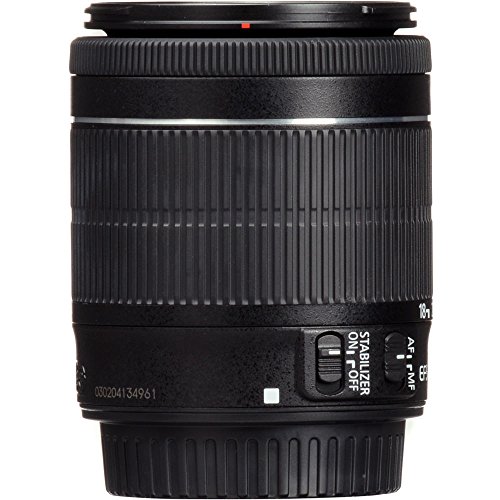 Canon EF-S 18-55mm f/3.5-5.6 is STM Lens + Filter Set + Close Up Macro Filters + Wide Angle Lens + Telephoto Lens + Pro Accessory Bundle - 18-55mm STM: International Version (No Warranty)