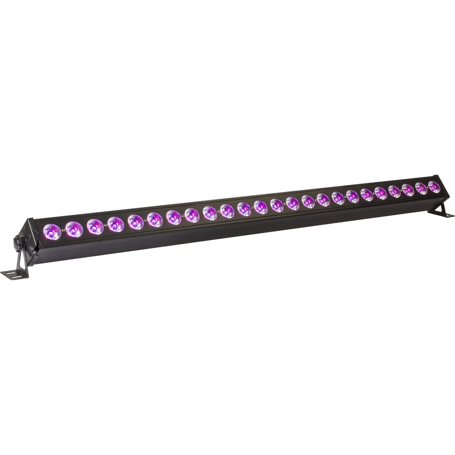 Ibiza - LEDBAR24-RC - Barre à LEDs RVBB 4-en-1 avec différents effets dynamiques - Contrôle par le son, DMX, automatique, maître esclave et télécommandé - Noir