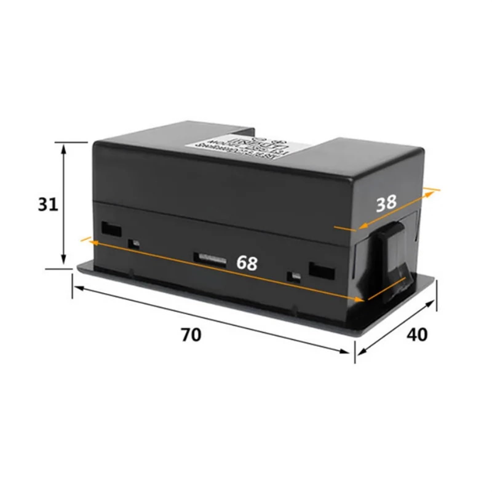 Misuratore di tensione del pannello del voltmetro del display digitale LCD DC 12V 24V D85-131 Misuratore di tensione della batteria del carrello elevatore 1 pz(BLACK,DC7.5-19.99V)