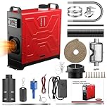 GEARLASSO 8KW Portable Diesel Air Heater 12V/24V All-in-One Parking Heater with Remote Control & LCD Display, Fast Heating Low Noise for Campervan, RV, Boat, Truck, Garage, Tent