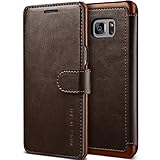 Galaxy Note 7 Case, VRS Design [Layered Dandy][Coffee Brown] - [Premium Leather Wallet][Slim Fit] For Samsung Note 7