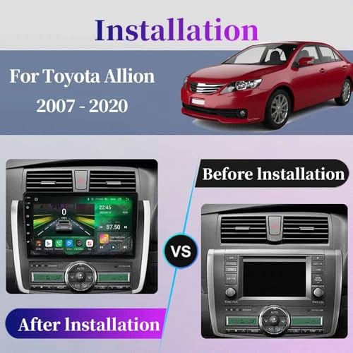 Pantalla Carplay coche para Toyota Allion: viaja conectado con Android Auto inalámbrico 7