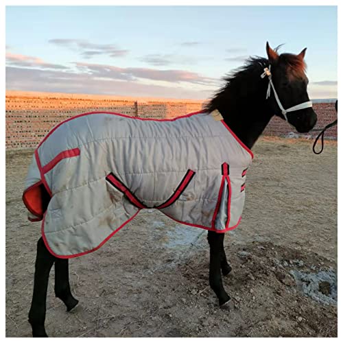 Manta turnout 420D de caballo impermeable peso medio con forro polar 2