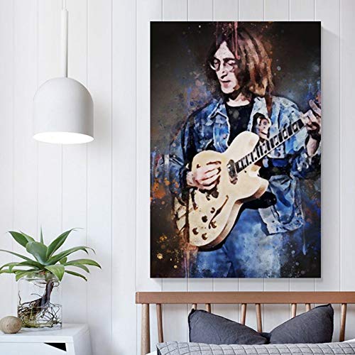 HHRF John Winston Lennon 18 Pop Art icône musicale classique Poster de célébrité Décoration murale 60 x 90 cm - Les Beatles, Paul McCartney, John Lennon, RIngo Starr, George Harrison HHRF John Winston Lennon 18 Pop Art icône musicale classique Poster de célébrité Décoration murale 60 x 90 cm – Image 3