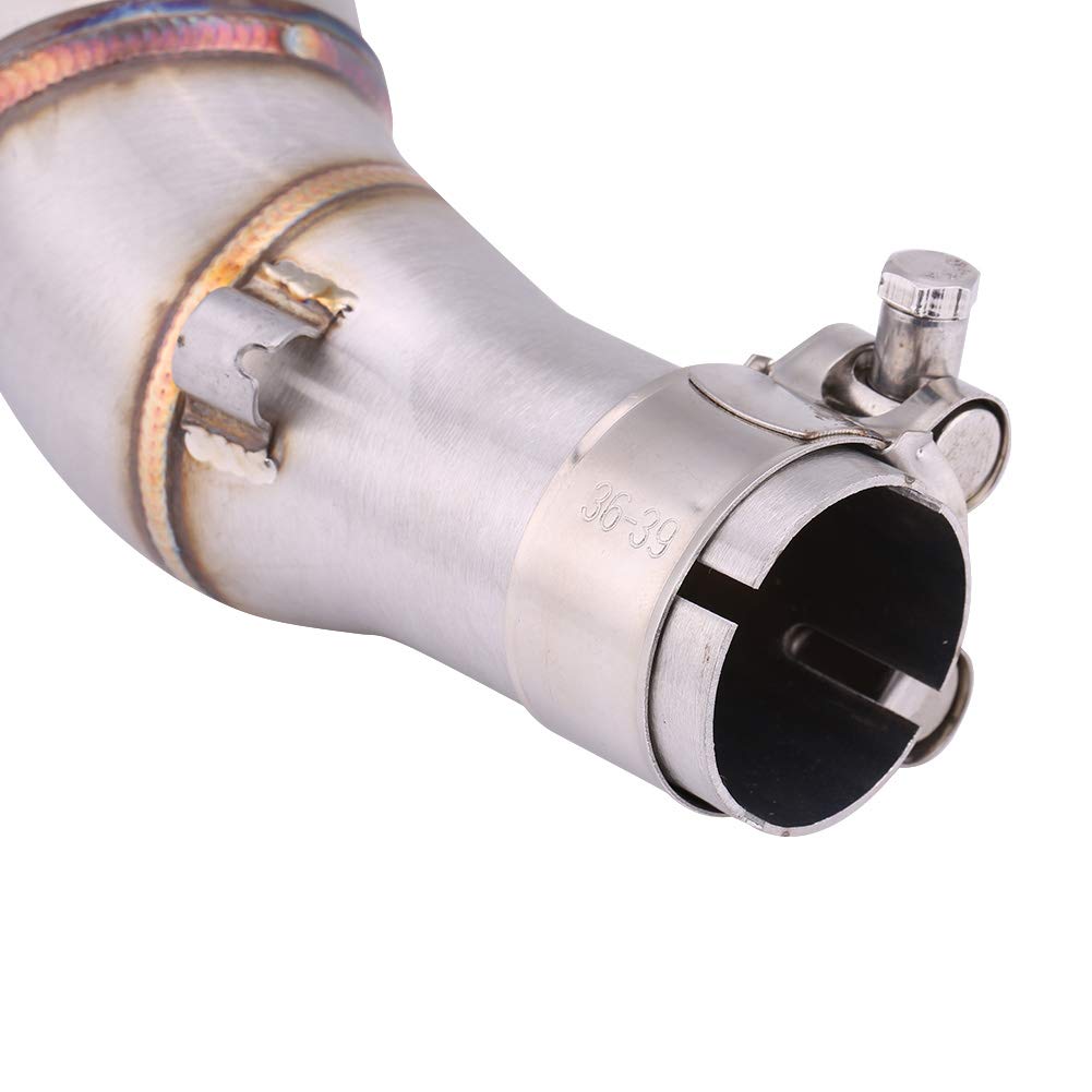 Qiilu tubo de escape intermedio motocicleta deslizamiento en escape medio enlace manguera adaptador para R25 R3 2013-2016