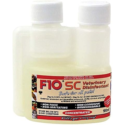 F10 SC Disinfectant 100ml Concentrated Solution Cover