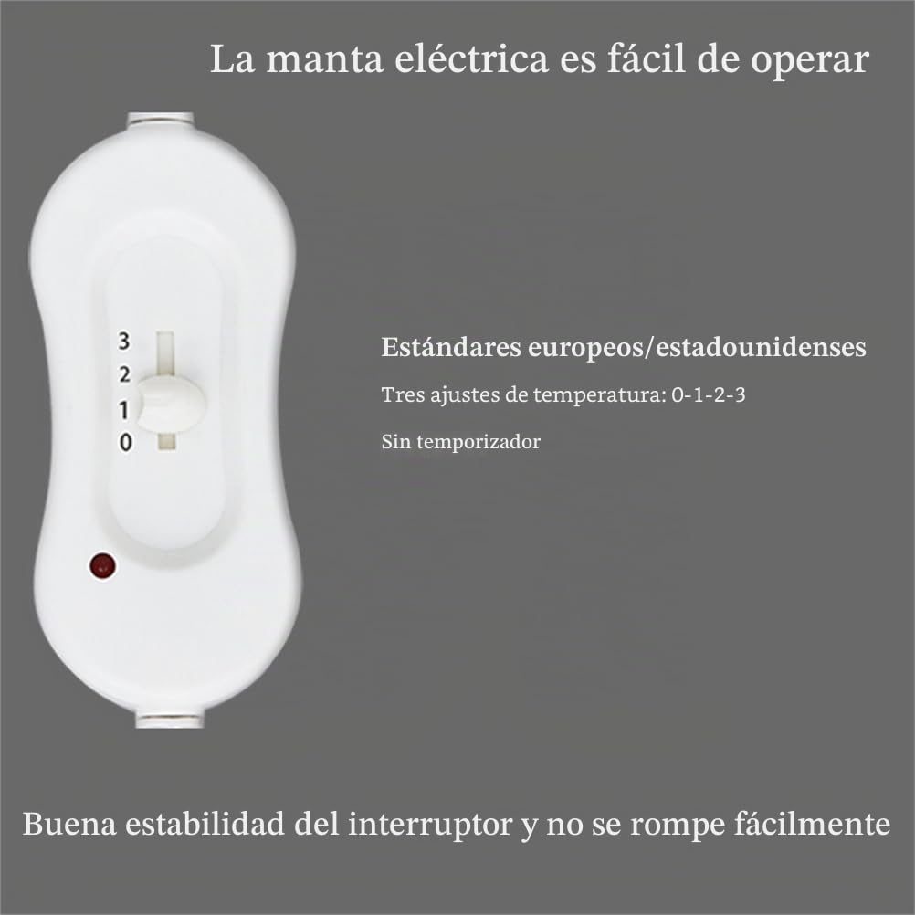 Manta eléctrica para Camilla de Masaje, Almohadilla térmica para Camilla de Masaje, Calentador Profesional para Cama de Masaje de SPA, 3 configuraciones de Calor